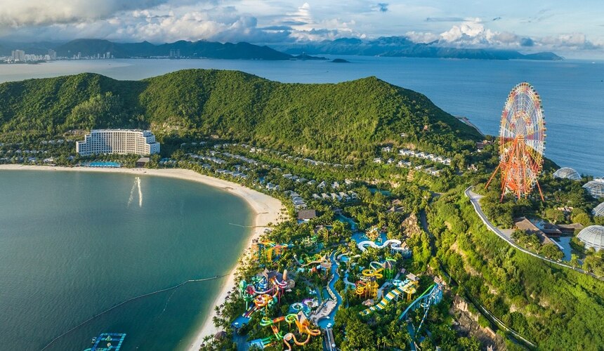 Scenic panorama of diverse Asian landscapes and cultural landmarks.
