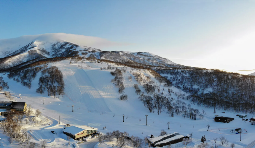 Niseko skiing resort in Japan known for deep powder snow and vibrant nightlife.